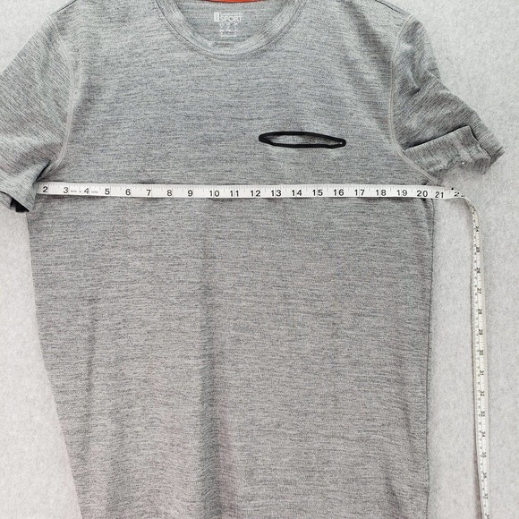 Lands End Sport Active T-Shirt Top Short Sleeve Gray Womens Size Medium - Picture 7 of 10